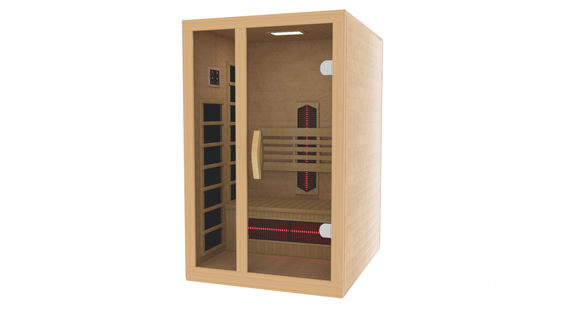 ***New 2026 Model*** Dynamic Gracia 1-2-Person Full Spectrum Near Zero EMF FAR IR Sauna (DYN-6119-03 FS)