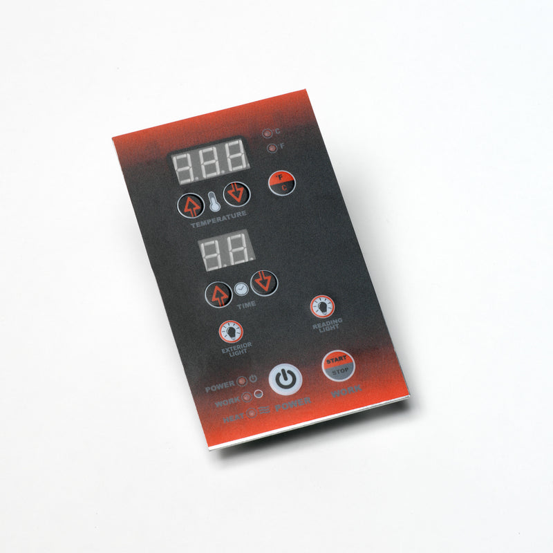 Control Panel Model DYN-CP-Red-DL – Dynamic Saunas Direct