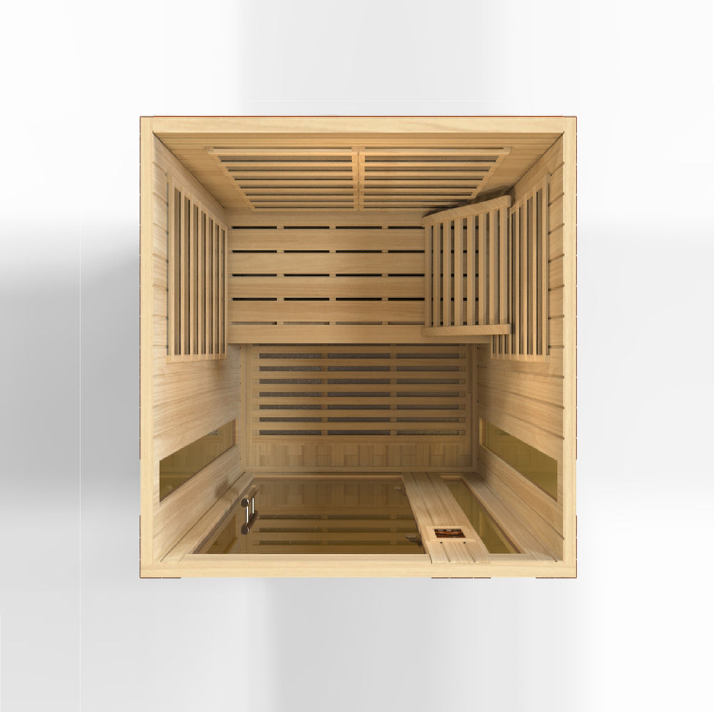 Canadian Red Cedar Wood Sauna Backrest - Ergonomic S-Shape For Barrel & Infrared Saunas
