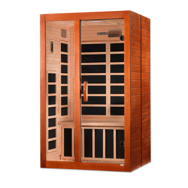 Santiago 2 Person Ultra Low EMF FAR Infrared Sauna Dynamic Saunas Direct