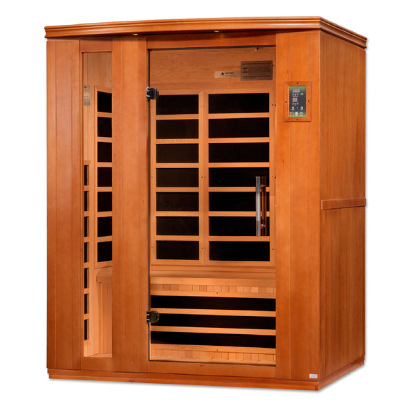 Lugano 3 Person Ultra Low EMF FAR Infrared Sauna Dynamic Saunas Direct