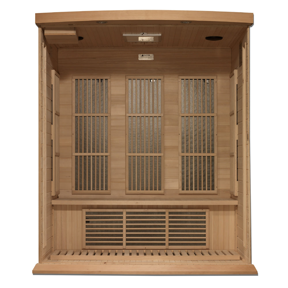 Maxxus 3 Person Near Zero EMF FAR IR Sauna (MX-K306-01-ZF HEM
